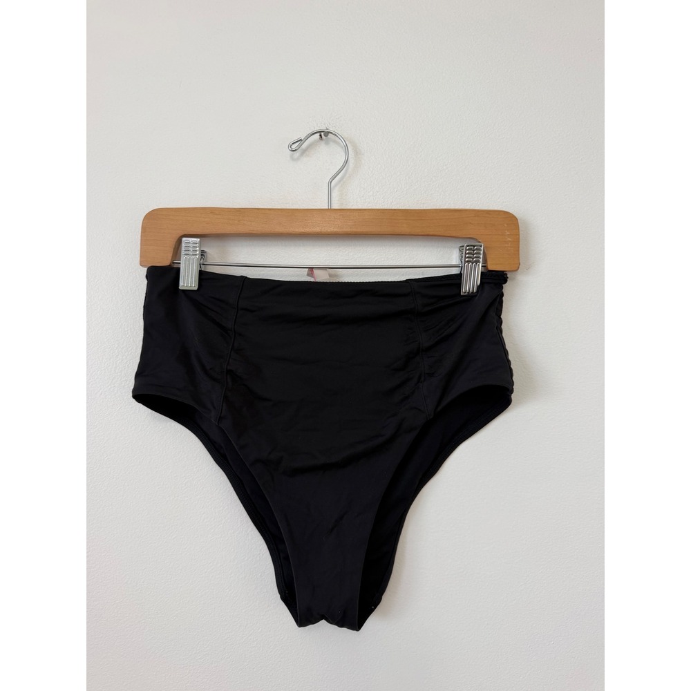 Victoria's Secret High-Waisted Bikini Bottom – Black – Women's Medium